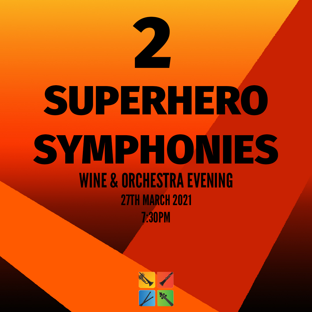 2 Person Table Superhero Symphonies -  Wine Tasting with Orchestra Live