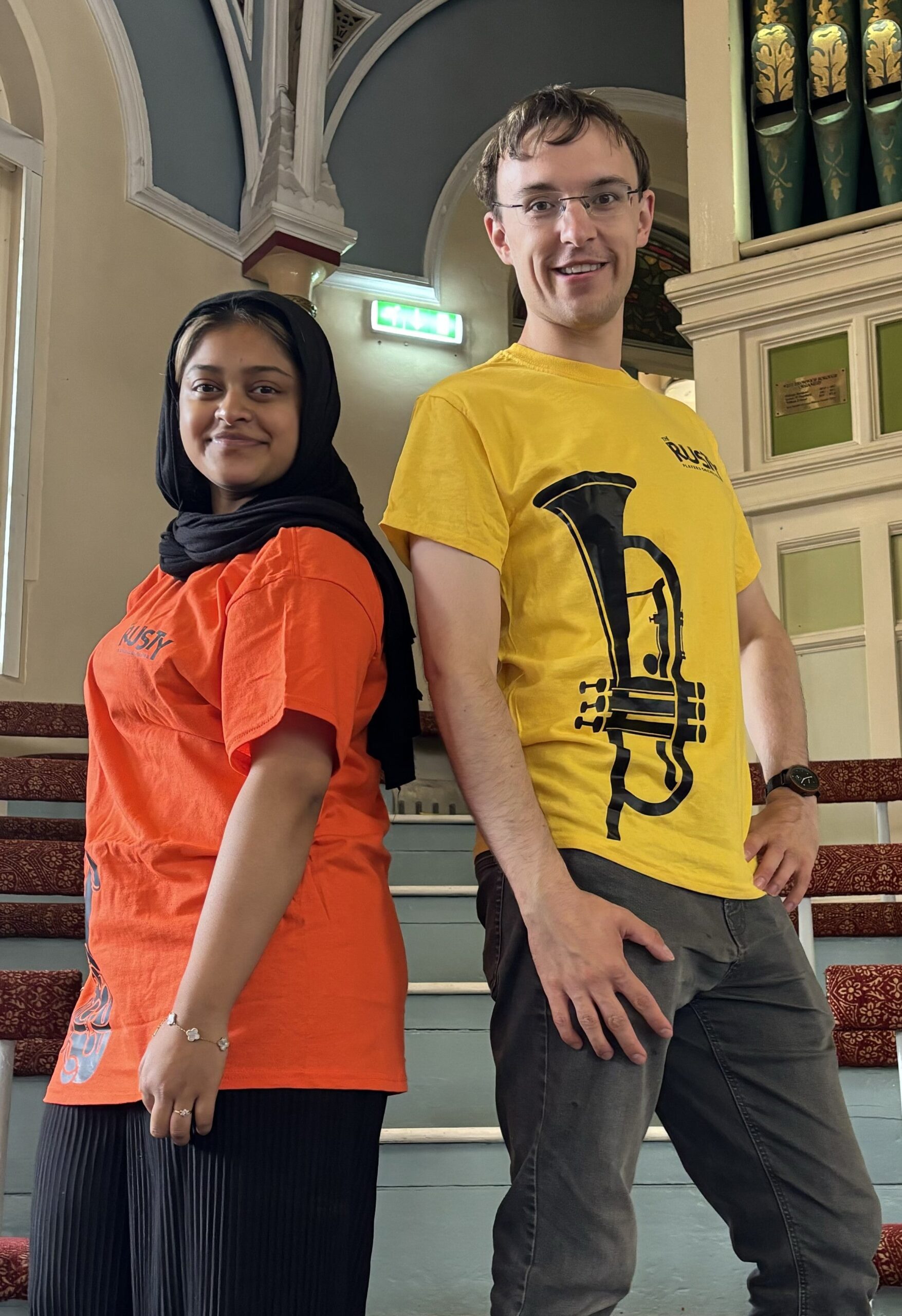 Black Country Rustys Orchestra Percussion Performance T-Shirt - Image 3