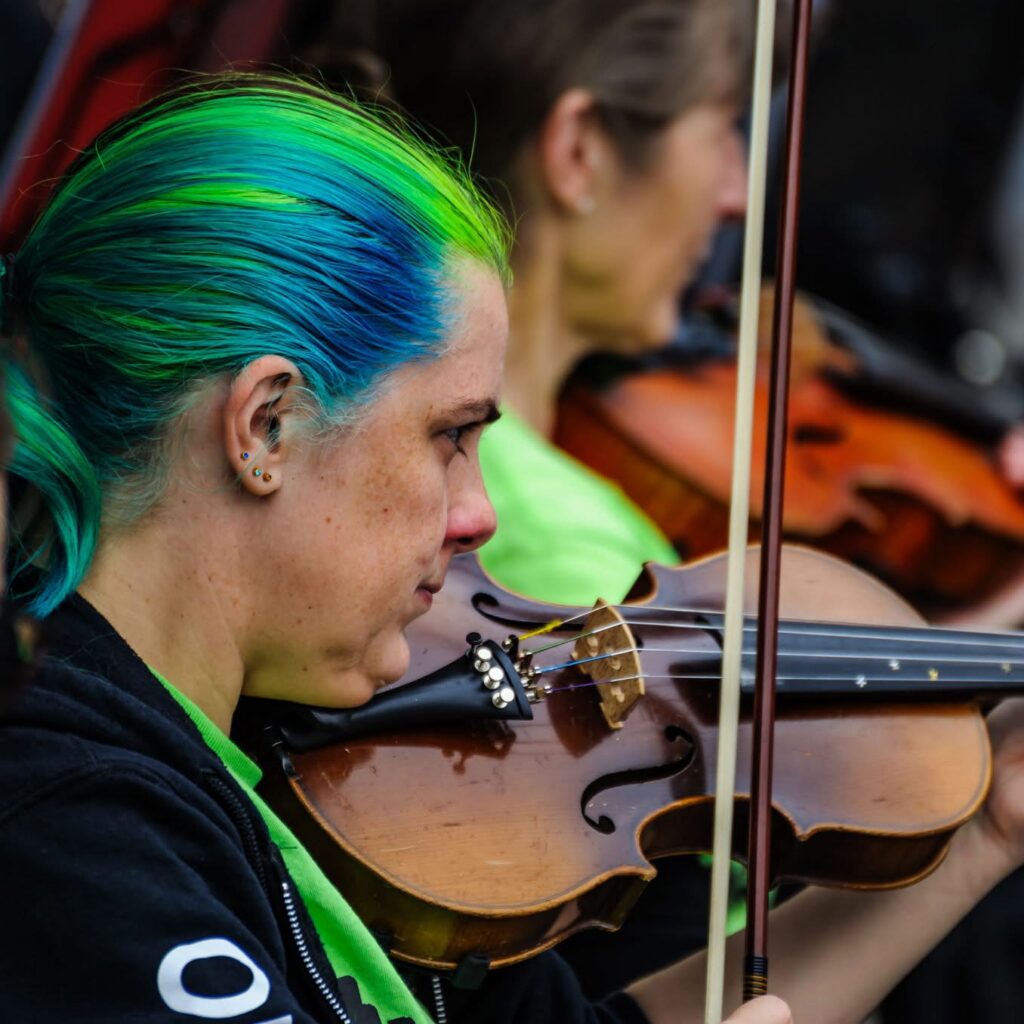 Anna McManus, The People's Orchestra on violin