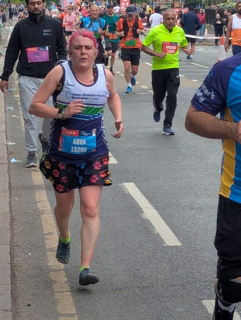 Anna McManus running