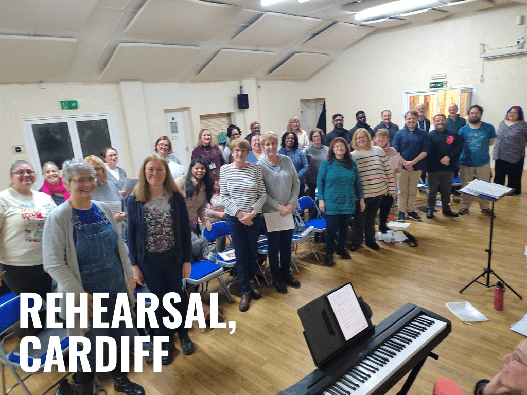 The People's Show Choir Cardiff at Rehearsal