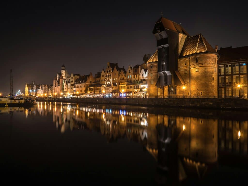 Gdansk at night