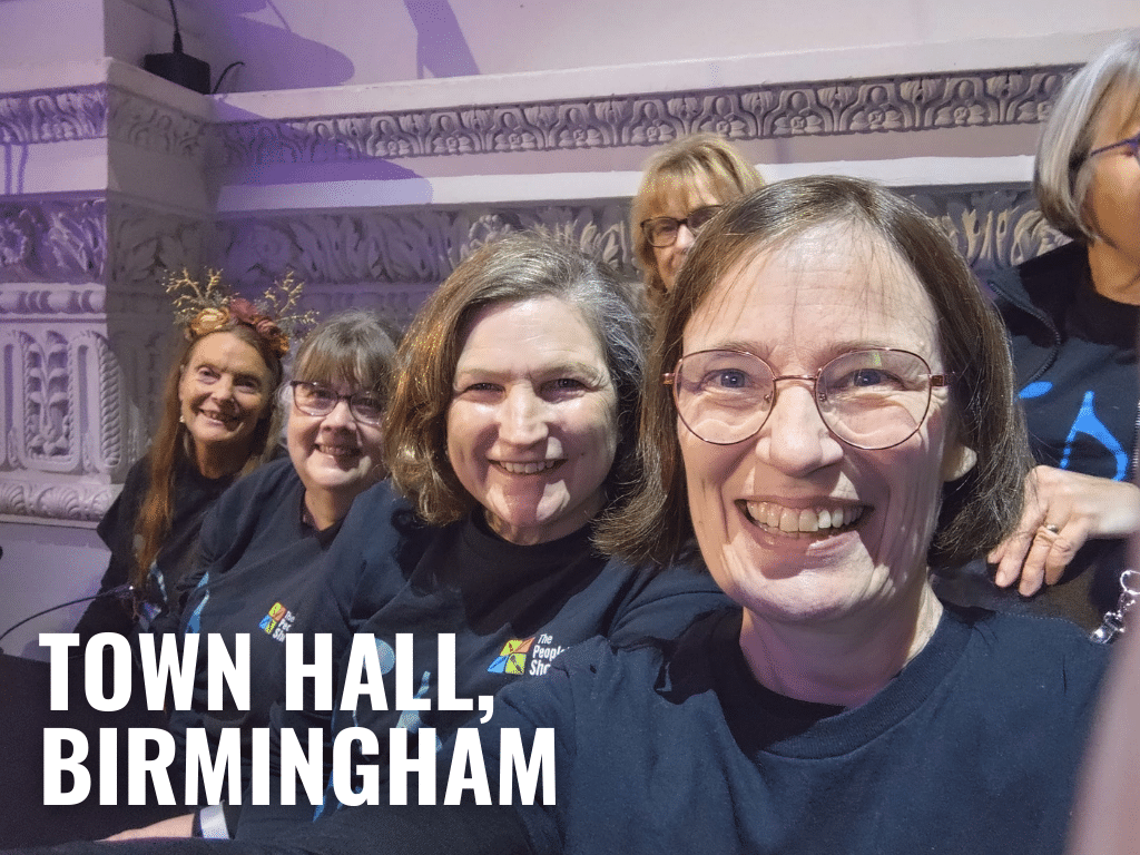The People's Show Choir Shrewsbury at Birmingham Town Hall