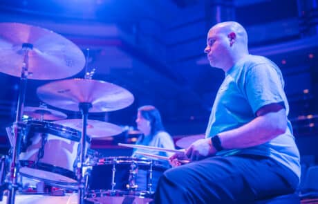 Andy plays Baritone Saxophone at Back to the Movies, Symphony Hall