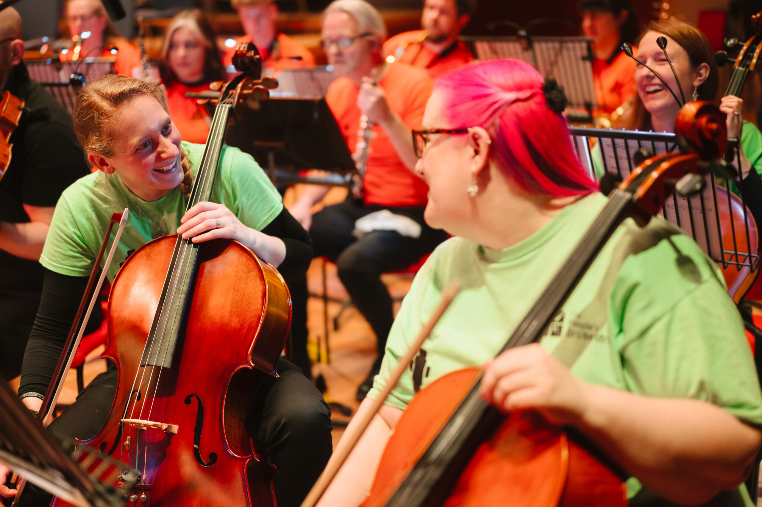 Laura and Kerrie share a laugh at Back to the Movies, Symphony Hall