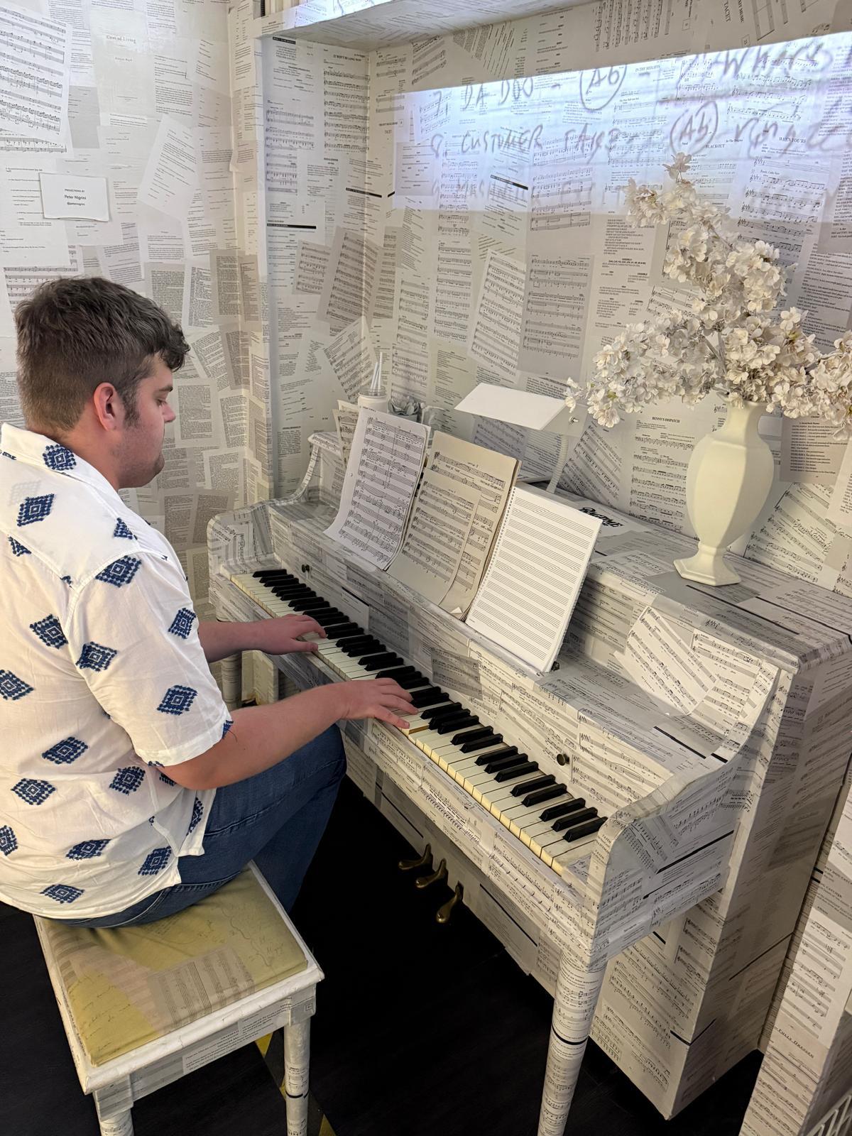 Student Pianist Elliot Atkinson on piano