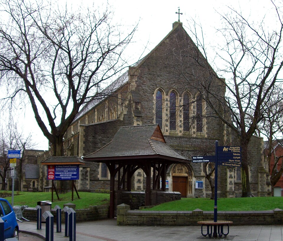Swansea Minster in Swansea, Wales.